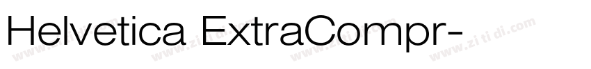 Helvetica ExtraCompr字体转换